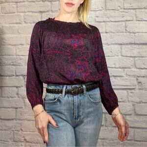 Plenty by Tracy Reese smocked neck blouse